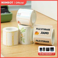 3 Rolls NIIMBOT B21 B3S B1 B31 Thermal Clothing Pr Food Self-adhesive Tag Waterproof Smart Off Pocke
