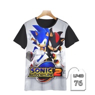 Sonic the Hedgehog 3D Printing Kids Game Shirt 3D LP3D-76