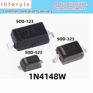 50pcs SMD Diode 1N4148 1N4148WS Making:T4 SOD-123 SOD-323 SOD-523 1206 0805 0603  IN4148 Switching D