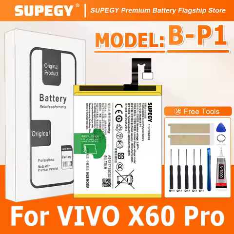 B-P1 Battery For Vivo X60 Pro V2046 Repair Part Capacity Phone Batteries Bateria