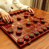 Chess Red Wood Chinese Chess Solid Wood with Wooden Board Student Number Red Huali Chess Set