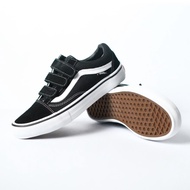 Vans Old Skool Velcro Pro Black White 100% Original