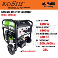 KOSHI LT8000iE 240V 6500W 15HP Powered by LUTIAN Gasoline Inverter Generator Portable Gasoline Petro