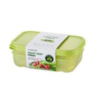 กล่องอาหาร LOCKNLOCK SMART KEEP FRESH HLE5300NS2 0.76 ลิตร สีเขียว (แพ็ก 2 ชิ้น) (1312624)