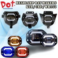HEADLAMP DEMEKER LAMP KLX CRF WR WR155 DAY MAKER REFLECTOR SUPERMOTO TRAIL MOTORCROSS DIRTBIKE