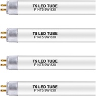 Mentol Gantian LED F14T5/WW 22 Inci, Putih Hangat 3000K, LED T5 9 Watt Gantikan Mentol Pendarfluor d