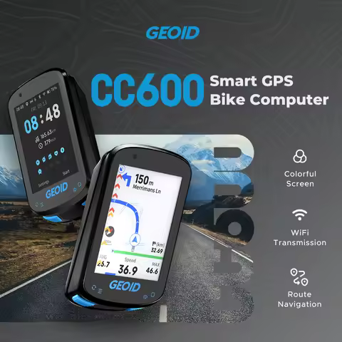 Geoid CC600 Colorful Bicycle Computer GPS Waterproof Wireless Computer Speedometer Support Bluetooth