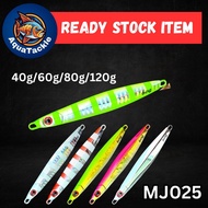 AquaTackle - 【MJ025 Legend Jig】Metal Jig Lure 40/60/80/120g Tenggiri Chrome Jig Killer Pro Z Gawzy B