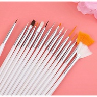 Nail Art Brush Set (15pcs/set)/美甲15支装笔套装 #Readystock