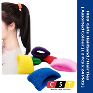 IR69 Girls Hairband / Hair Ties [ Assorted Colour ] (2 Pcs x 24 Pkts)