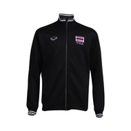 GRAND SPORT เสื้อวอร์มทีมชาติไทย 2025 รหัส 023219 (สีดำ)