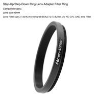 46-37/39/43/48/49/52/55/58/62/72/77/82mm Step-Up/Step-Down Ring Lens Adapter Filter Ring for 46mm Le