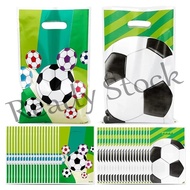 【hot sale】 ✲❈ B41 10pcs Soccer Gift Bag Football Loot Bags Boy Sports Birthday Party Supplies Kids Toys Gift Party Favors