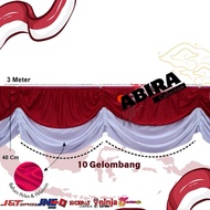 PREMIUM RUBBER BACKGROUND FLAG 10 Waves (8 meters)