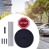 [Cuticate] LED Flashing Stop Sign Bright Red Stop Sign Vehicle Warning Car Stop Indicator Sensor Par
