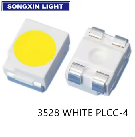 20PCS LUW E6SG AABA-4N7Q-1-Z LUWE6SG 3528 WHITE LED PLCC-4 30mA 3.3V 6500K SMD LIGHT BEADS LAMPS COM