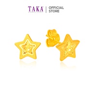 TAKA Jewellery 916 Gold Starry Earrings