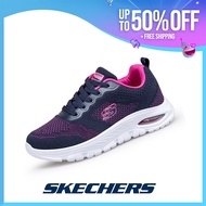 Skechers รองเท้าผ้าใบผู้หญิง Go Walk 6 - รองเท้าผ้าใบเนื้อนุ่มแวววาว SK030701