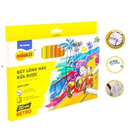 Fiber Pen Retro 20 màu Colokit Thiên Long
