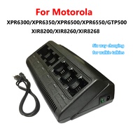 PROMAXPOWER 6 Ports Banks Two-Way Radio Battery Charger for Motorola XPR6300/XPR6350/XPR6500/XPR6550