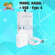 [WE-TC] ORIGINAL Oppo 67W VCB7CAEH Charger + Type C Support Super VOOC / SUPERVOOC Flash Fast Chargi