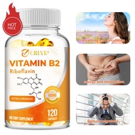 Vitamin B2 (Riboflavin) 400 mg - for brain, heart, joints, skin and immune support