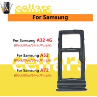For Samsung A52 A72 A32 Sim Card Tray Reader Socket Slot Holder Replacement Parts