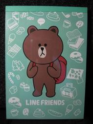 LINE FRIENDS 互動樂園特展紀念品--熊大 便條本+貼紙