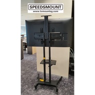 SG stock TV stand mobile cart with laptop AV shelf 40” to 85 inch LCD LED OLED Jamboard mount bracket smartboard