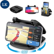 LK Car Phone Holder 360 Degree Rotate Dashboard Non-slip Mat Rubber Mount Holder 4.0 to 6.5 Inch GPS