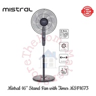 Mistral (7 Bladed Fan Blade) Stand Fan with Timer MSF1673 | MSF 1673 (2 Years Warranty)