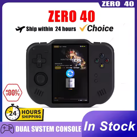 ZERO 40 Video Game Console 4'' IPS Multi-touch Screen Android System A133P Support Wifi Bluetooth Vi