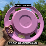 (1 BIJI) WELDOP WILDOP WHEELDOP DOP ADIPUTRO OVAL RING 13 RING 14 WELDOP OVAL BONUS PANGKON/DUDUKAN 