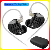 FAAEAL KZ AM16 Music Earphone With PU Storage Case Professional DJ Monitor For Audiophiles 16BA Driv