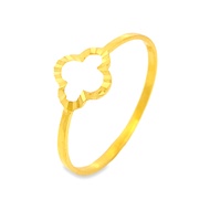 Top Cash Jewellery 916 Gold Clover Design Ring