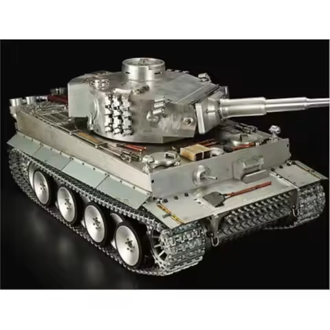 HENG LONG RC Tank High Remote Control Full Metal 1/8 German Giant Tiger I 3818 RTR Model Toys For Bo