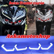 lampu alis lazy hexagon vario new 125 dan 150 lampu alis audi hexagon