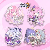 KeyChain Men Honkai Impact 3 Key Chain Women Elysia Acrylic Key Ring Kiana Pendant Fuhua Party Frien