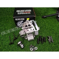 LC135 / Y15ZR RACING CYLINDER HEAD 22 25MM FULL SET RACING HEAD SUPRIMO