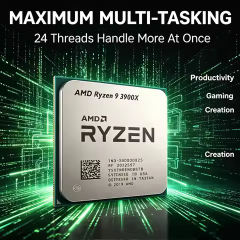 R9 3900X AMD Ryzen 9 Processor 3.8GHz 12 Core 24 Thread AM4 Desktop CPU