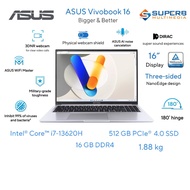 ASUS Vivobook 16 A1605V-AMB2256WS Silver Laptop (Intel Core  i7-13620H, 16GB, 512GB, 16 INCH, WIN11,