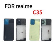 Back cover housing For Realme C35 Middle frame camera frame lucky3c