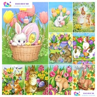 Diamond Painting Set Rabbit Cartoon 5D Full Round Diamond Painting DIY Painting Home Decor Diamond P