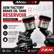 AEM Factory Brake Fluid Tank Reservoir For Brembo RCS Corsa Corta 16 17 19 Left Right