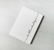 客製化書法禮物加名白色iPad 保護殼 pro 13 吋 11代 Air 7 12.9