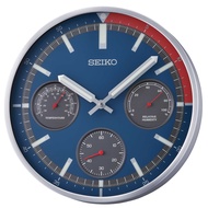 Seiko Luminous  Thermometer Hygrometer Wall Clock QXA822S