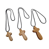 Wooden Cross necklace custom engrave cross necklace cross pendant