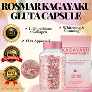 Best Seller ORIGINAL ROSMAR KAGAYAKU GLUTA CAPSULE 60 Capsules x 750MG | FDA Approved | Skin Whiteni