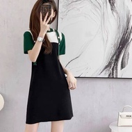 French dress spring dress 2023 new womens knitting age reducing skirt childrens summer minority desi