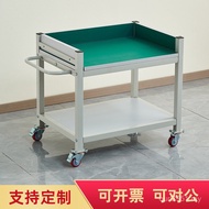Turntable Workbench Operating Table Multi-Layer Wheel Belt Test Table Workshop Workshop Trolley Anti